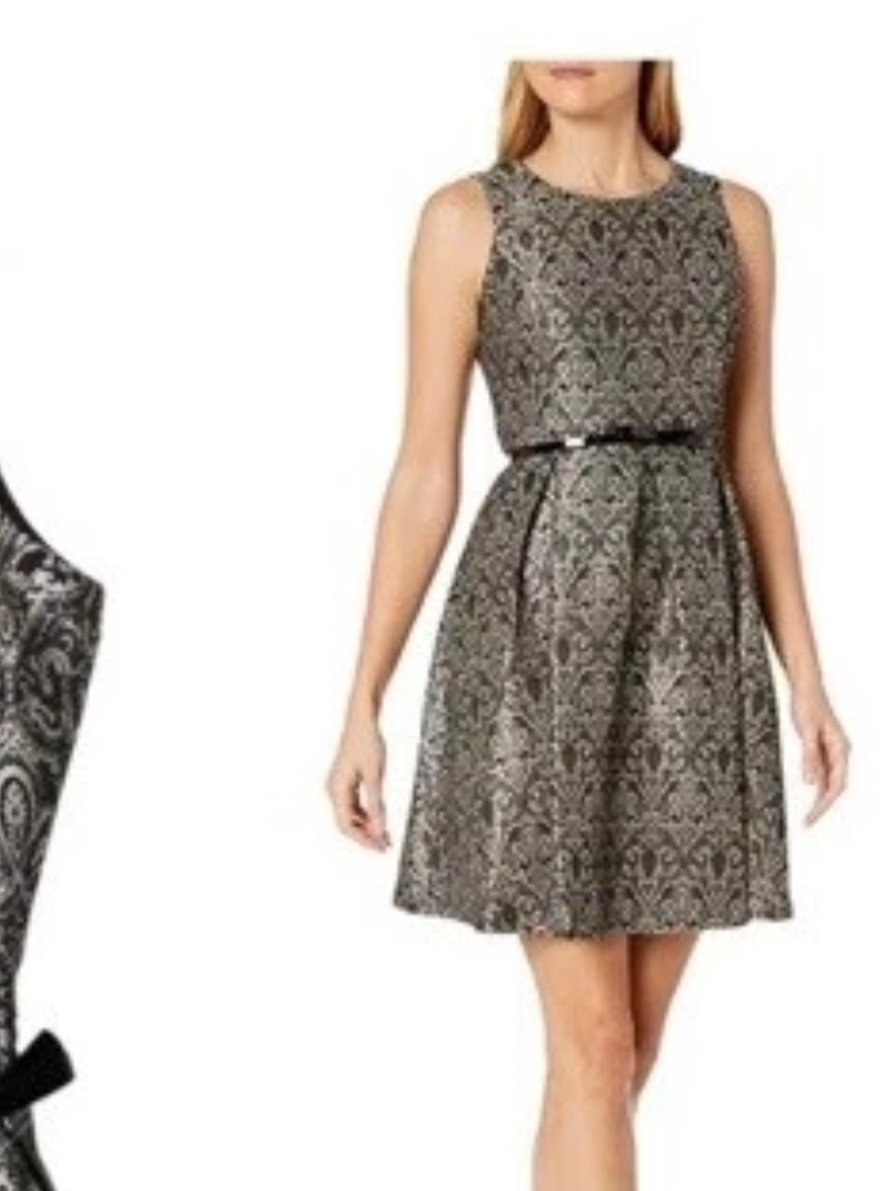 Black Label by Evan Picone belted dress 16 NWT